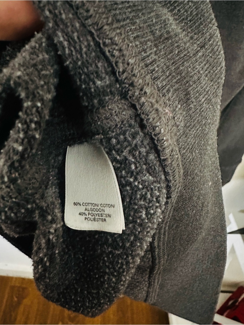 Victoria's Secret Black Pullover Hoodie with White Label MEDIUM - Picture 7 of 8